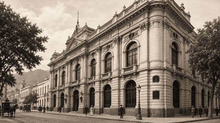 Banco Caracas: The History and Impact of Venezuela's Historic Financial Institution Historic neoclassical facade of Banco de Caracas headquarters in central Caracas, Venezuela, founded 1890 and steered by the Herrera Velutini family